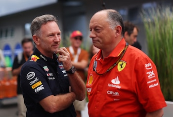 Se terminaron los rumores sobre una posible llegada de Christian Horner a Ferrari. En Maranello respaldaron a Frederic Vasseur (REUTERS/Amanda Perobelli)