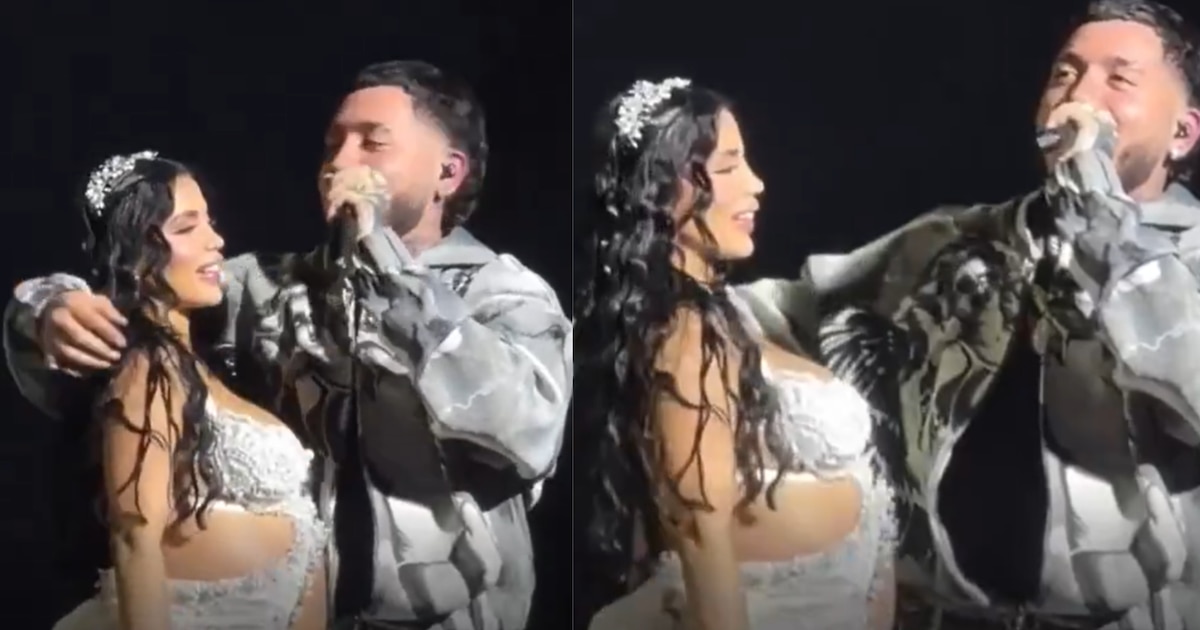 Karina García y Kris R reaparecieron juntos durante el concierto del cantante: respondieron a los rumores sobre el fin de su relación