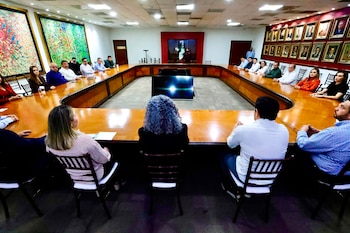 Reunión con gabinete de Sinaloa.