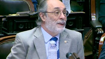 El diputado Tonelli durante su