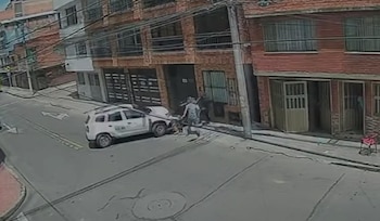 Un grupo de residentes actuó