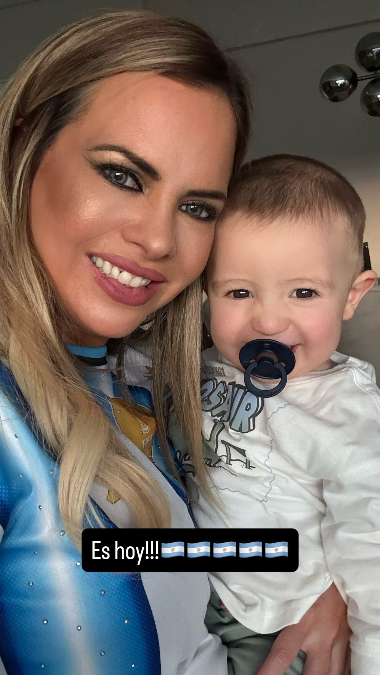 La tierna foto de Alejandra y Manuel en la previa del partido ante Inglaterra