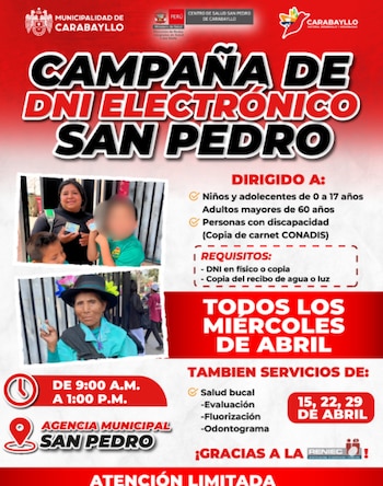 Este documento incorpora tecnologías avanzadas que dificultan la falsificación y ofrecen mayor protección frente a fraudes de identidad - Créditos: Municipalidad de Carabayllo.