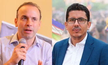 El cabildante Mauricio Zamora aseguró que el alcalde Alejandro Éder estaría tratando de urbanizar un área protegida en Cali - crédito @alejoeder/Instagram y @SergioMZamoraB/X