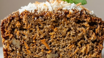 budín de zanahoria y coco rallado -México- 2 abril