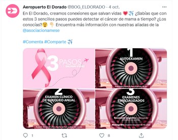 Desde su cuenta de Twitter, el Dorado ha venido publicando tips de cuidado y autocuidado para mitigar esta problemática de salud.
Foto vía: El Dorado