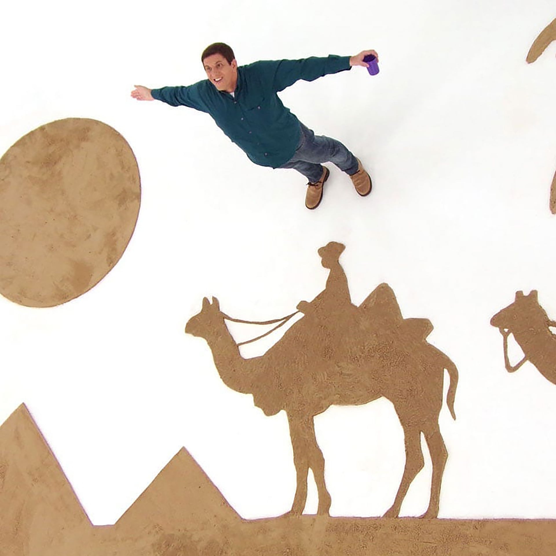 Durante seis temporadas, el ilustrador argentino sorprendió al público con creaciones a gran escala usando materiales cotidianos (@alexievga)