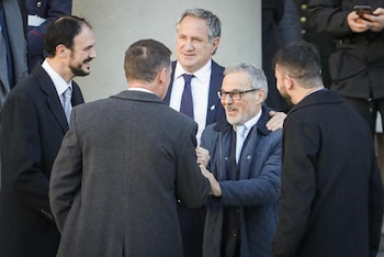 Juntos en el Tedeum. De