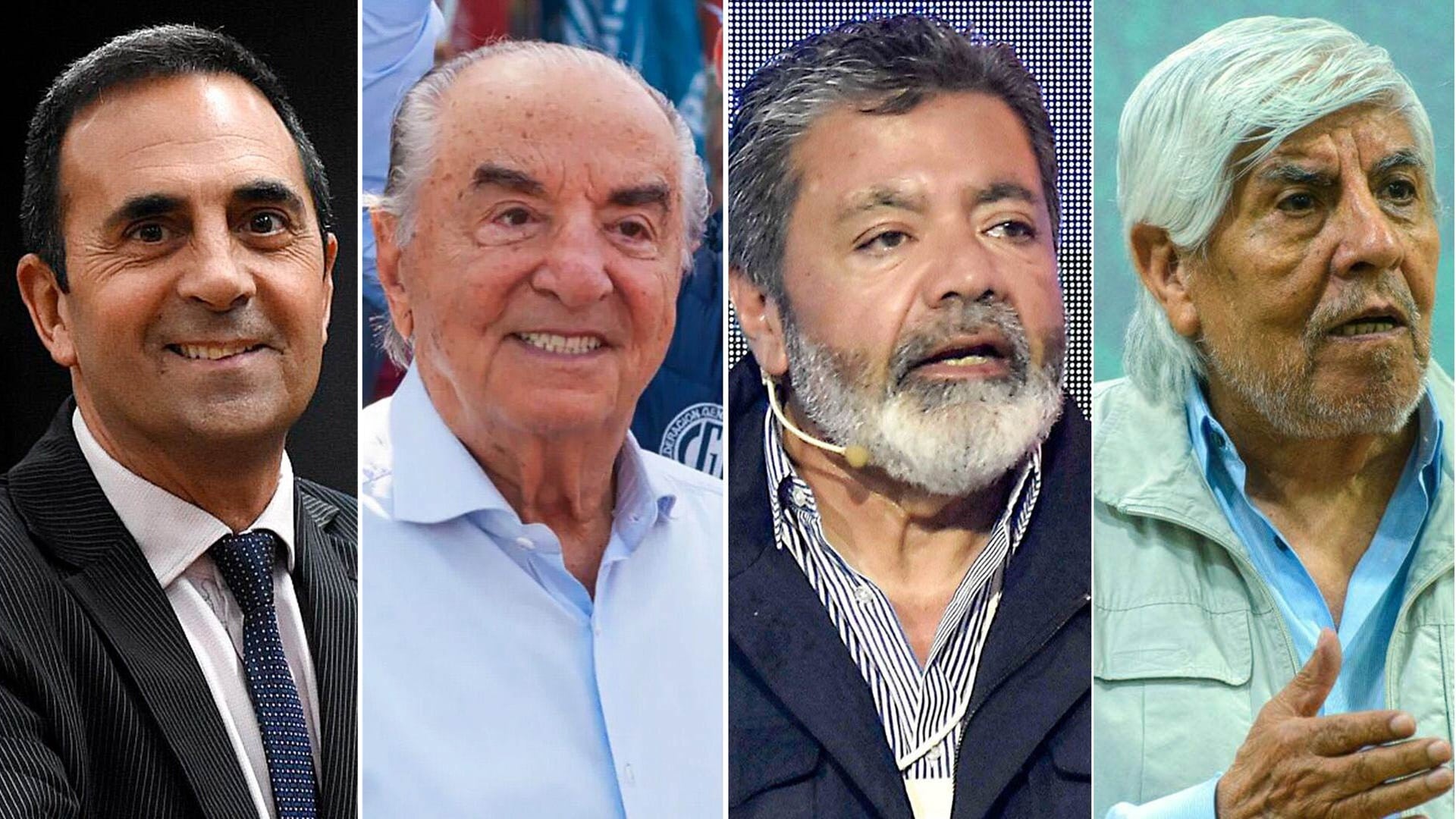 Julio Cordero, Armando Cavalieri, Gerardo Martínez y Hugo Moyano