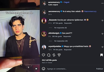Aaron Mercury compartió el video del incidente