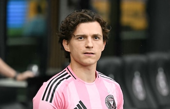 Tom Holland viendo a Inter Miami en la MLS