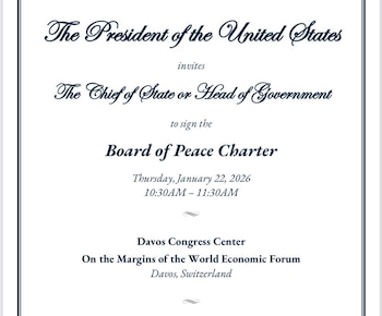 La tarjeta de invitación a