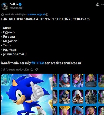 Filtrador revela que la próxima temporada de Fortnite traerá personajes de icónicos videojuegos.