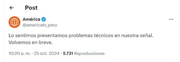 América Televisión se pronunció tras