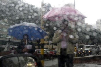 Habrán lluvias en Bogotá el
