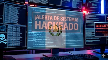 El Ejército de Guatemala confirmó la extracción de hasta cinco gigabytes de información tras trece horas de vulneración al sistema de la Digecam. (Imágenes - IA)