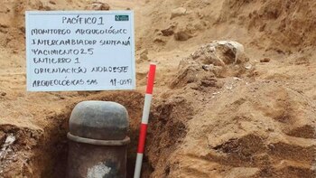 Encontraron urna fúnebre con un