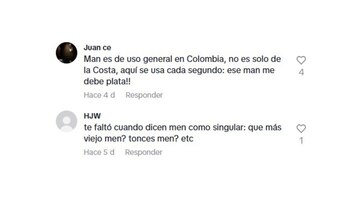 En los comentarios las personas