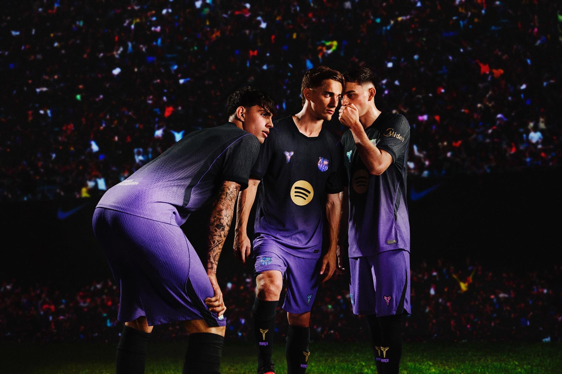 La segunda equipación del Barça rememora el púrpura angelino de Bryant