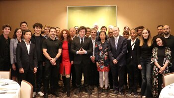 Javier Milei disertó ante empresarios