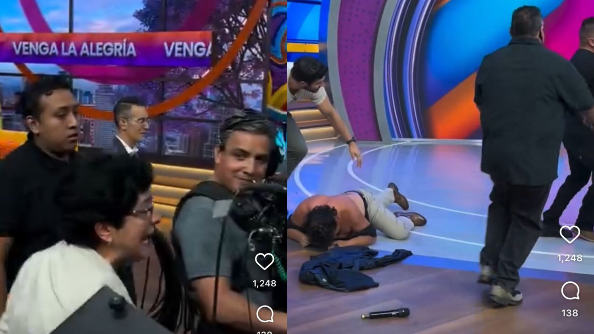 Alberto del Río ‘El Patrón’ explota y golpea a producción de Venga La Alegría en vivo; seguridad de TV Azteca interviene (TV Azteca)