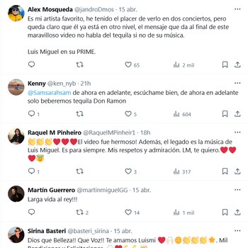 Luis Miguel durante su anuncio