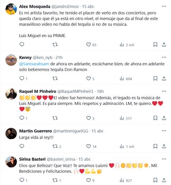 Luis Miguel durante su anuncio