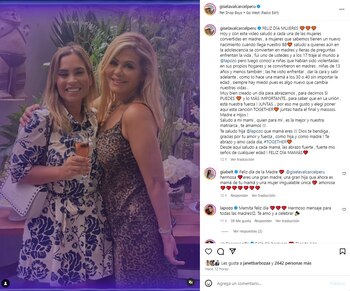 Gisela Valcárcel recuerda su embarazo