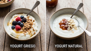 Estas son las diferencias entre yogur griego y yogur natural y cuál es mejor para la salud
