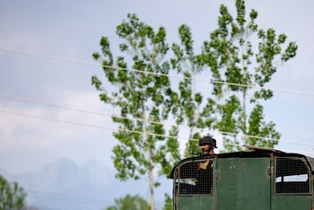 Un soldado del Ejército indio