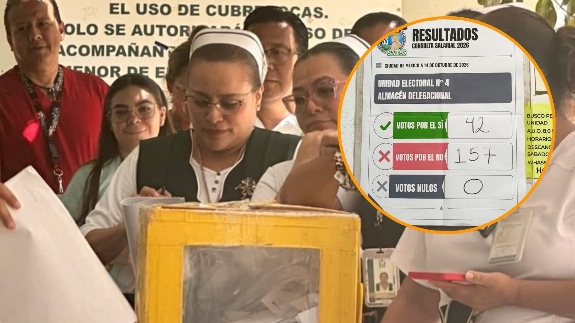 Trabajadores del IMSS rechazan aumento salarial de 6.8% (IMSS / Facebook)