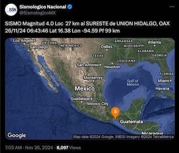 (X @SismologicoMX)