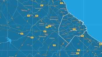El mapa de temperaturas máximas