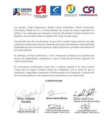 Jorge Laverde sería el nuevo contralor General tras mayoritario respaldo