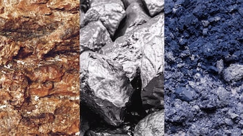 Estos tres metales, fundamentales para