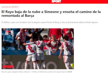 El diario Sport también se