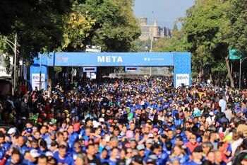 La salida de los participantes