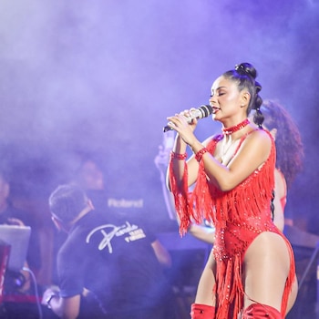 Pamela Franco en concierto. Instagram