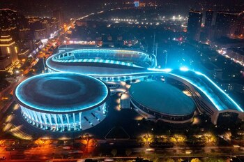 Vista aérea de Hangzhou, la