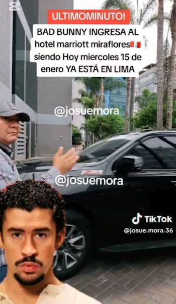 Bad Bunny ingresó a Lima