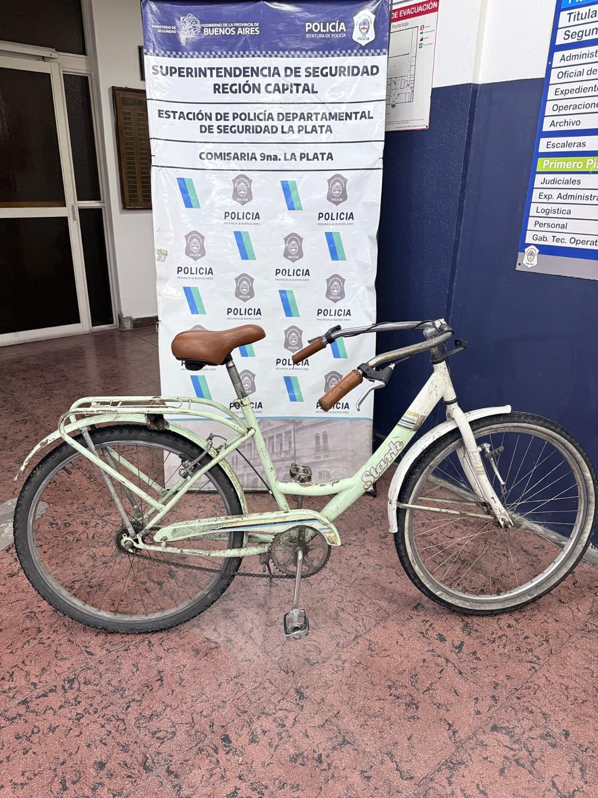 La bicicleta usada por Ávila en el hecho