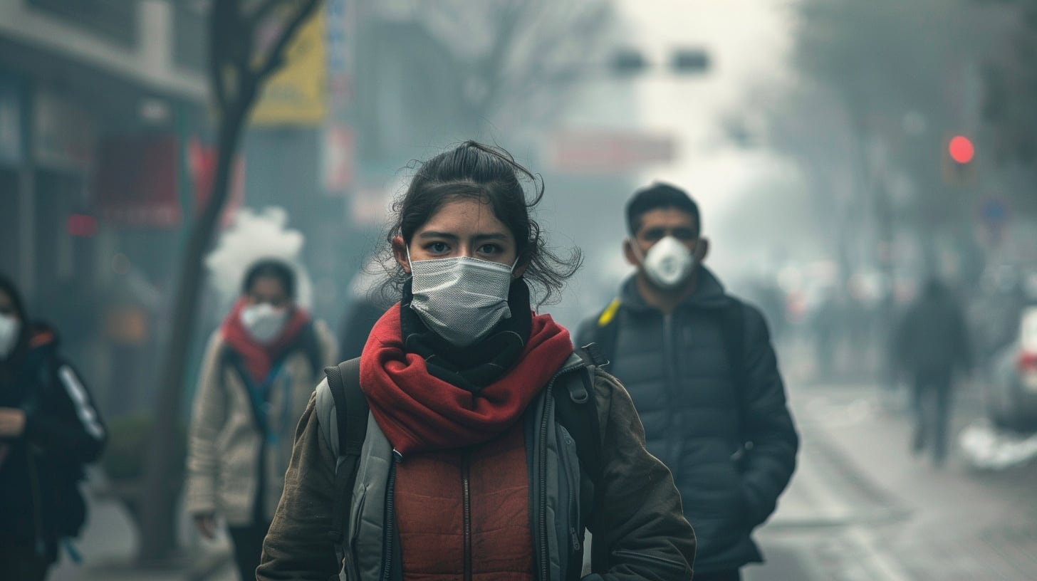 Las partículas que se inyectarían en la atmósfera para enfriar el planeta podrían terminar en los pulmones de las personas (Imagen Ilustrativa Infobae)