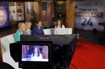 La candidata presidencial republicana y