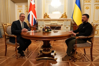 Zelensky recibió a Starmer y