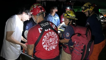 Rescataron a una mujer que