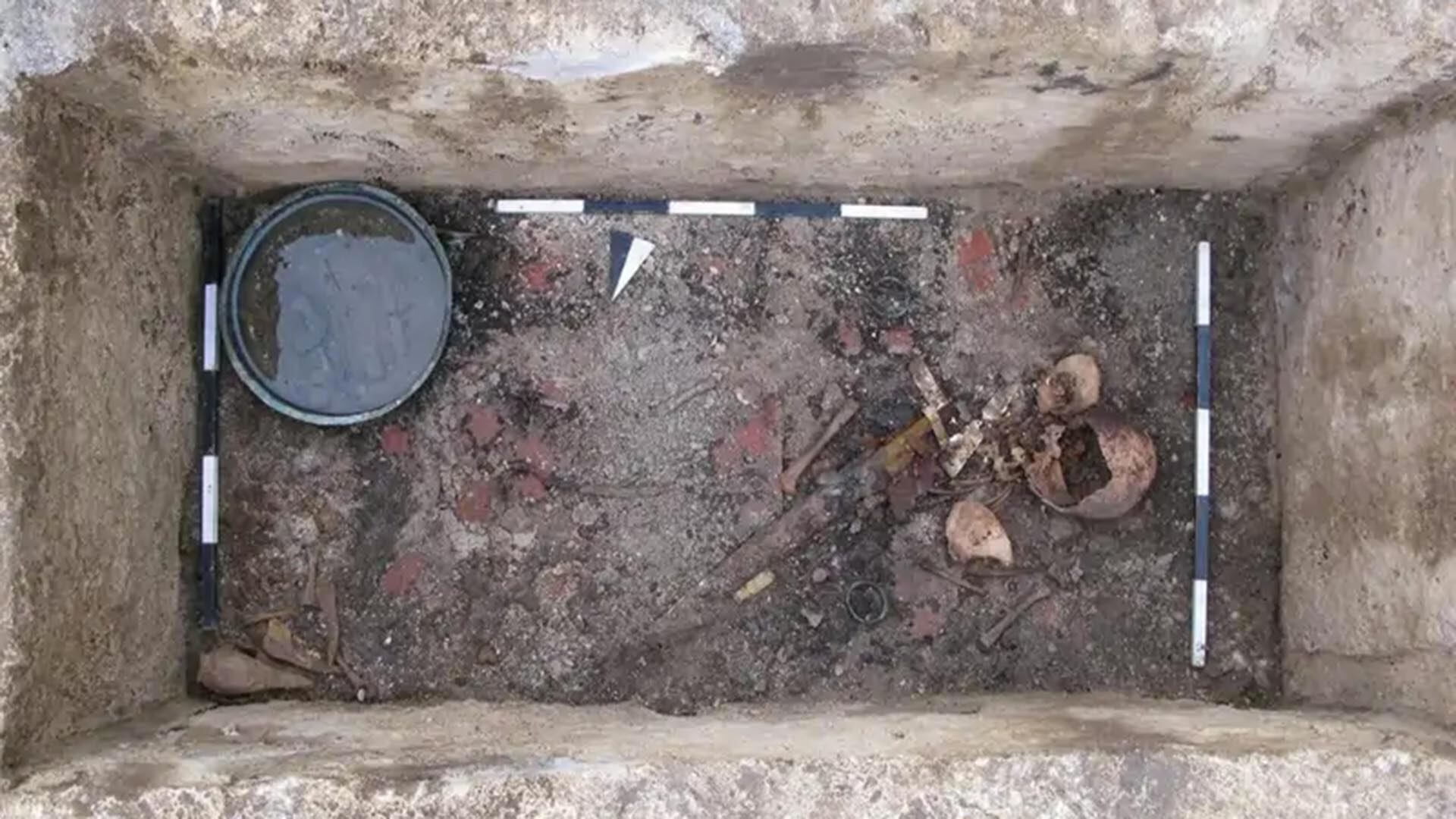 El hallazgo revela detalles sobre la vida, muerte y rituales funerarios de la élite medieval (foto: Oficina de Conservación de Monumentos de Baviera)