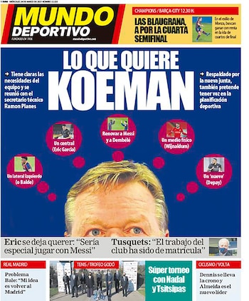 La tapa de Mundo Deportivo.