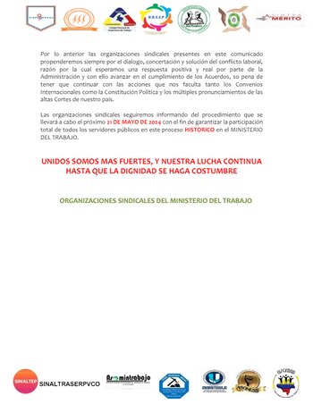 Empleados del Ministerio del Trabajo convocaron una huelga - crédito Redes sociales