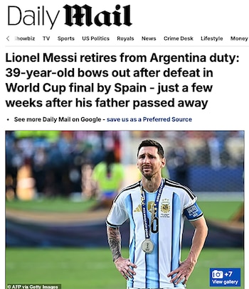 PORTADAS MEDIOS INTERNACIONALES MESSI