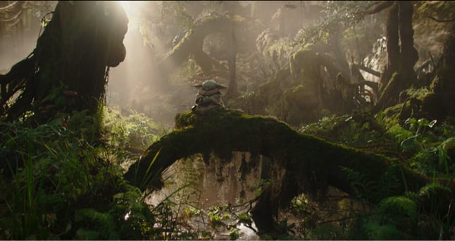 Un equipo de 100 artistas, técnicos y titiriteros de Lucasfilm y Legacy Effects intervino en la creación y manejo de Grogu para el cine. (Disney)